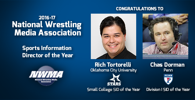 Tortorelli, Dorman Honored By National Wrestling Media Association